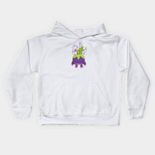 Eggplant MS Kids Hoodie